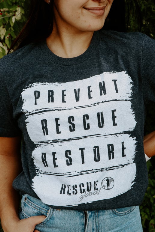 Blue Prevent Rescue Restore Tee